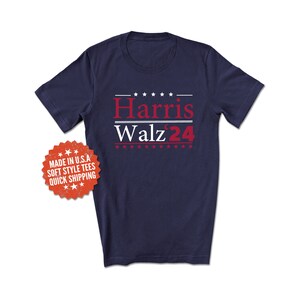 Harris Walz 2024 Shirt - 2024 Election T-Shirt - Kamala Harris Shirt - Tim Walz Shirt - Harris for President Shirt - Walz for Vice President