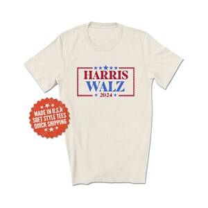 Harris Walz 2024 Shirt - 2024 Election T-Shirt - Kamala Harris Shirt - Tim Walz Shirt - Harris for President Shirt - Walz for Vice President