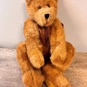 Vintage 1996 Boyds Bears and Friends 13&quot; Sebastian Gold Kneeling Plush - Collectible Plush