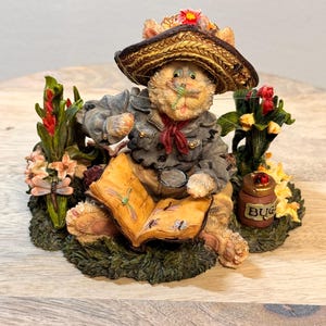 Vintage 1999 Boyds Bears and Friends Pokie Pawsworthy The Bug Inspector 371050 - Collectible Figurine