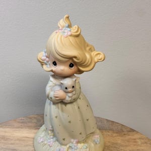 Vintage 1992 Precious Moments You Are Such A Purr-fect Friend 524395 - Collectible Figurine