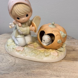 Vintage 1998 Precious Moments Mornin Pumpkin 455687 - Collectible Figurine