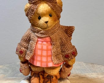 Vintage 2002 Enesco Cherished Teddies Hilda You Know How To Keep My Heart Warm 04658 - Collectible Figurine