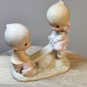 Vintage 1978 Precious Moments Love Lifted Me E-1375/A - Collectible Figurine