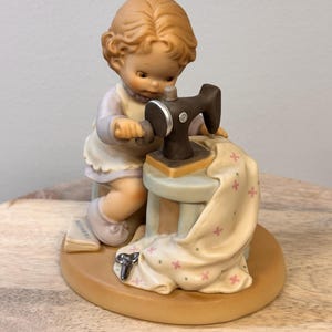 Vintage 1996 Memories of Yesterday Every Stitch Is Sewn with Kindness 209910 - Collectible Figurine