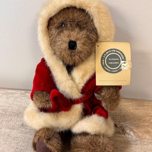 Vintage 1994 Boyds Bears and Friends 10&quot; Kringle Bear Plush - Collectible Plush