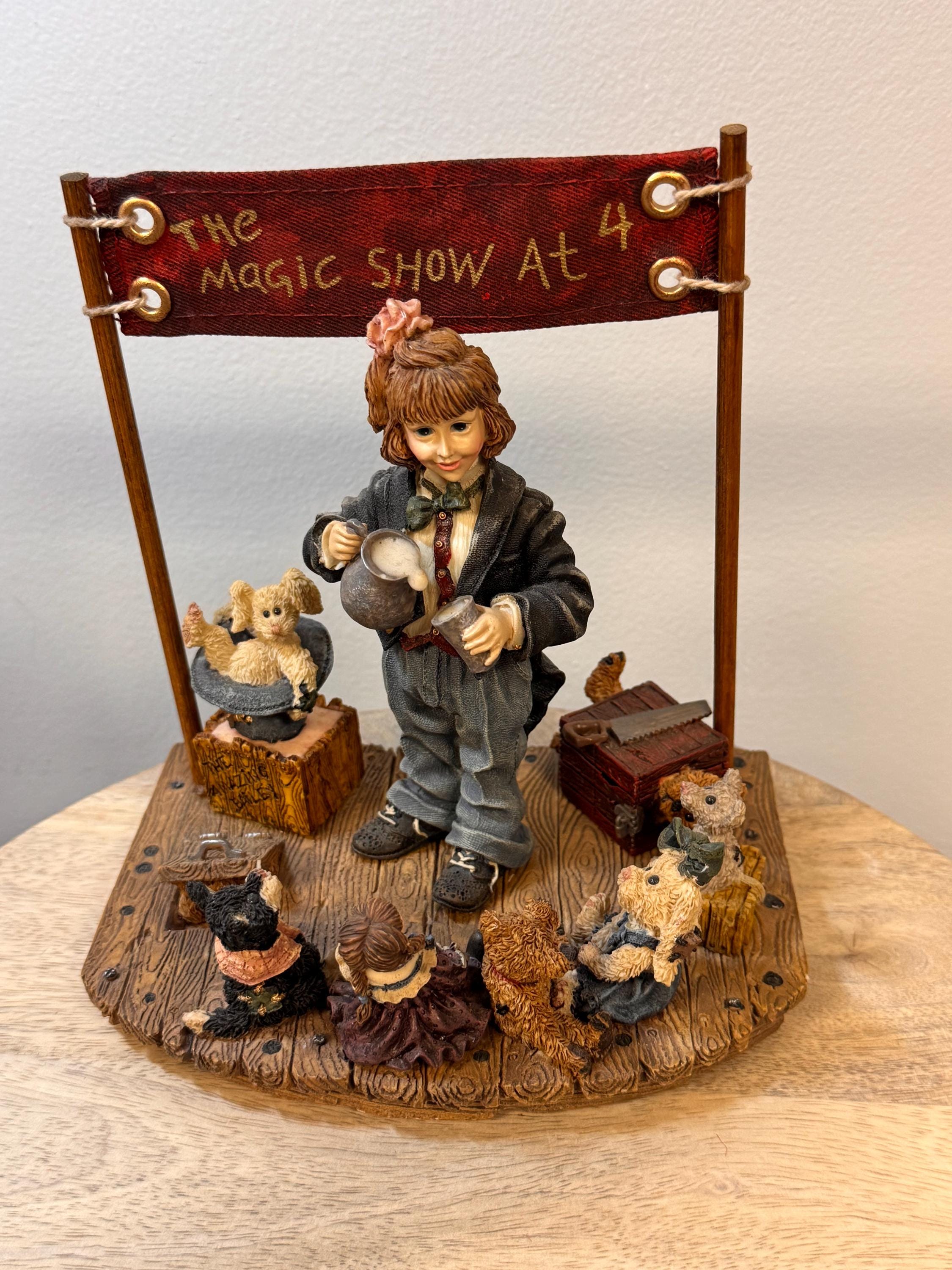 Vintage 1997 Boyds Bearstone Figurine – the Amazing Bailey Magic
