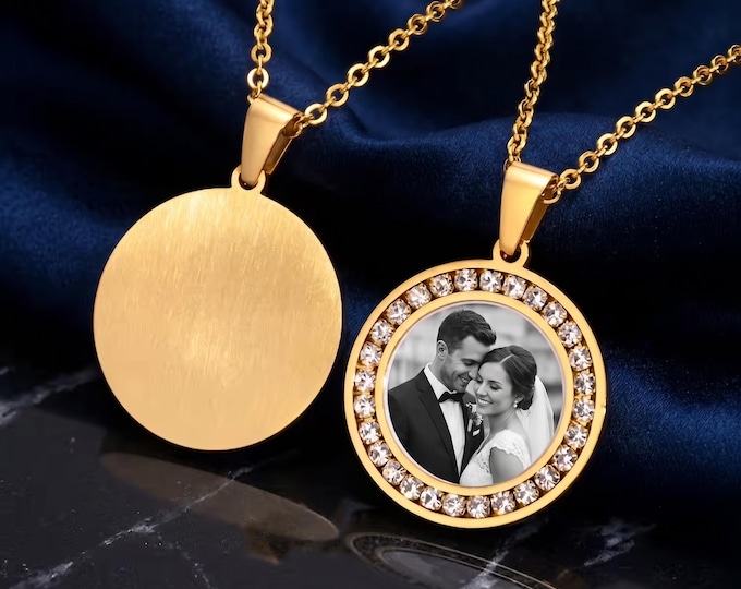 Photo Necklace - Personalized Picture Pendant, Custom Memory Keepsake