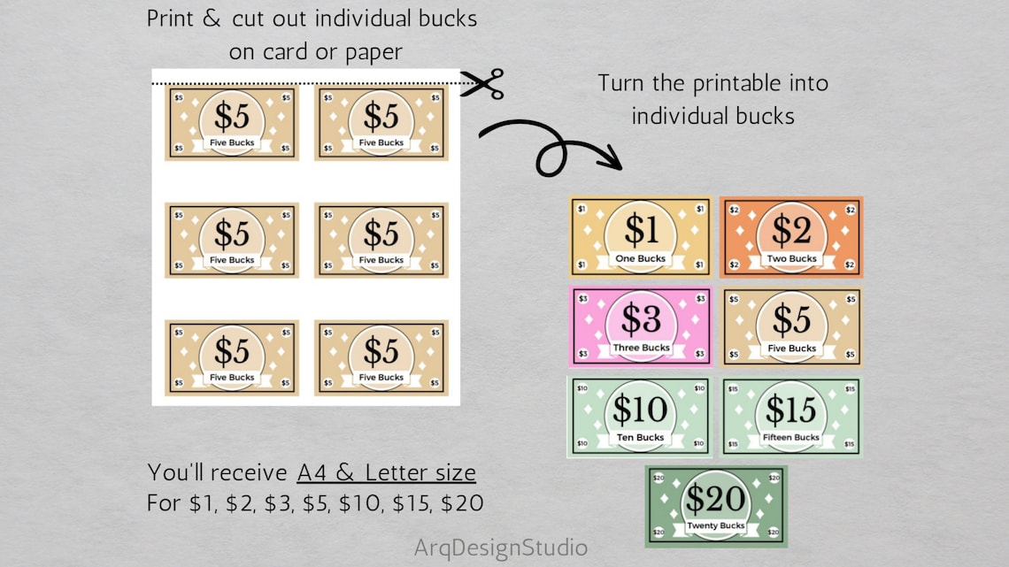 Editable Kids Reward Bucks Printable - Il 1140xN.5244547121 A9af 