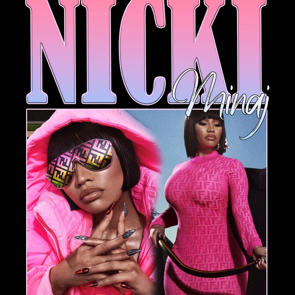 Nicki Minaj tee PNG, shirt Design Shirts png, Printable Design, Instant Download and Ready To Print 300 dpi