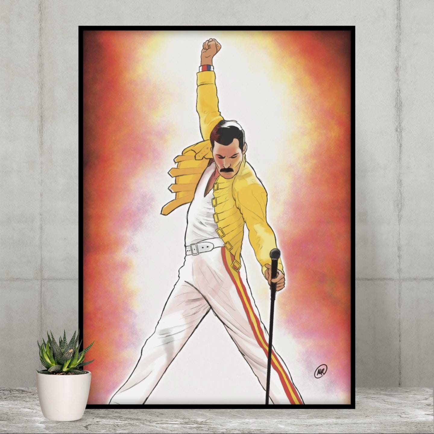 Freddie mercury line - Etsy 日本