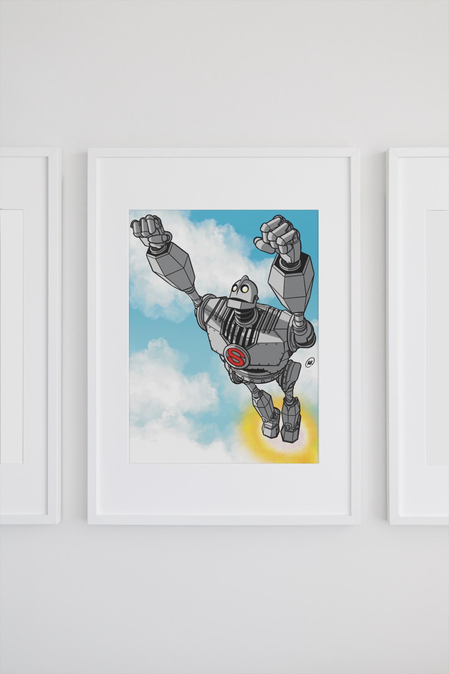 Classic film: The Iron Giant original art print