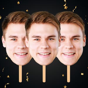Face on a Stick, Digital Head On A Stick, Printable Big Head Cutout, Groom Face Fans, Funny Groom Face Fan, Bachelorette Party Favor