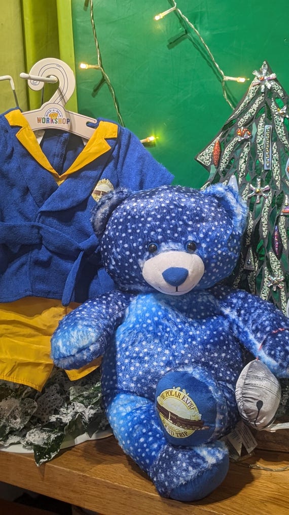 Pyjama Bleu Teddy Bear – Tenue 20 Cm Pour Ours En Peluche – Compatible Build-A-Bear Et Bear Factory