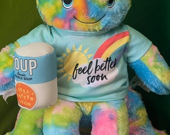 Fühl dich bald besser Regenbogen Octopus Build A Bear