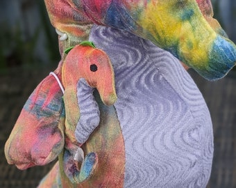 Seepferdchen mit Baby Bezaubernd selten Retired Rainbow Tie Dye Build a Bears