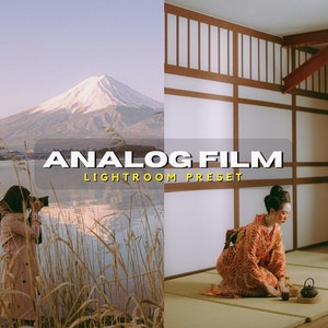 10 Analog FILM Lightroom Mobile & Desktop Presets | 35 MM Lightroom Presets | Film Aesthetic Presets | Vintage Retro Lightroom Preset