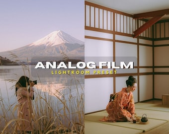 10 Analog FILM Lightroom Mobile & Desktop Presets | 35 MM Lightroom Presets | Film Aesthetic Presets | Vintage Retro Lightroom Preset