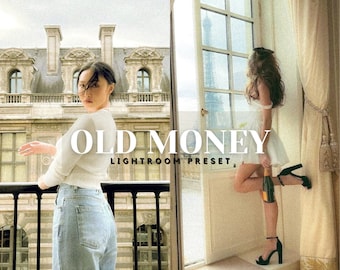 8 OLD MONEY Lightroom Mobile & Desktop Presets | Luxury Preset | 35MM Lightroom Presets | Film Aesthetic Presets | Retro Analog Preset