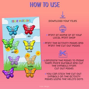 Printable Toddler Activity Pages, Matching Activity, Learning ...