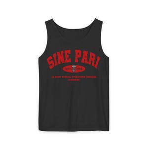 USASOC Sine Pari Tank Top, Special Forces shirt