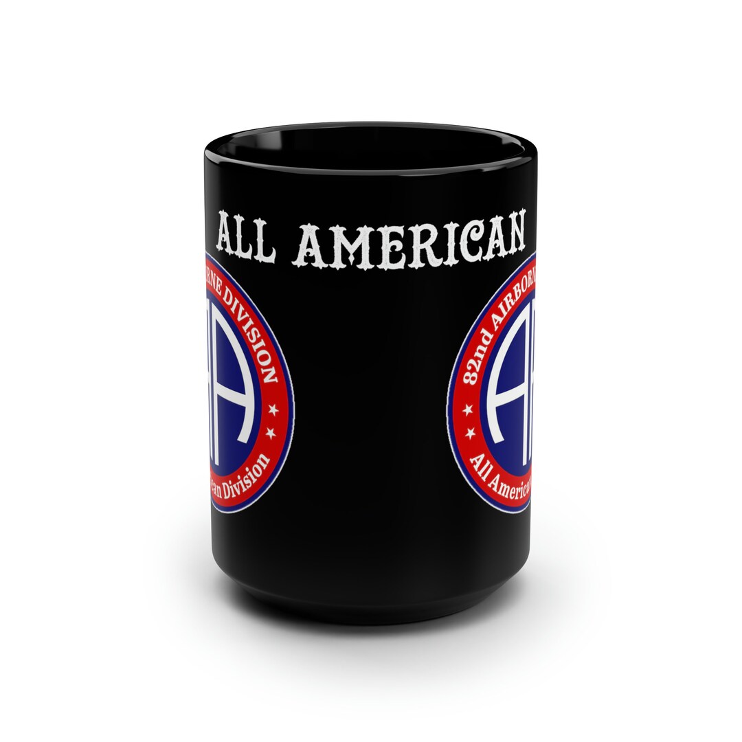82nd Airborne Division / Paratrooper / All American Black Mug, 15oz - Etsy