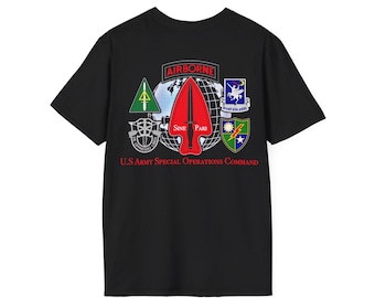 US Army Special Operations Command Airborne T-Shirt | SOF Special Operations Forces