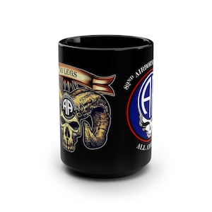 82nd Airborne Division Black Mug, 15oz