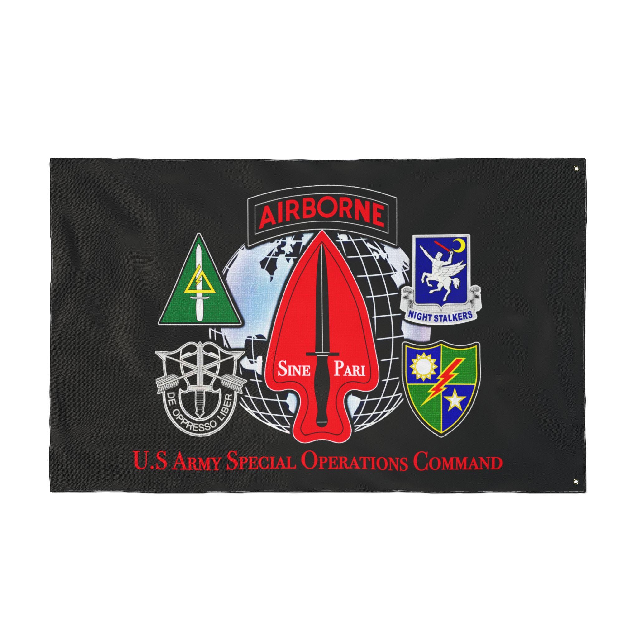 米軍 蓄音機 US ARMY SPECIAL SERVICE 店舗オブジェ U.S. Army Special Operations Command Flag Double Sided Flag