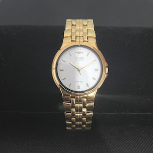 Vintage Citizen Quartz – herenhorloge – origineel jaren 80 – zeldzaam, collectiehouder – herenpolshorloge