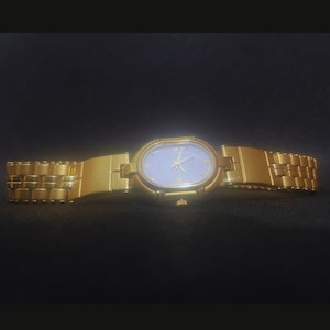 Vintage Rogadis - 24K Carat Gold Plated, 18K Carat Gold Crown, Sapphire Crystal - Unused, original from the 1980s - Unisex Watch