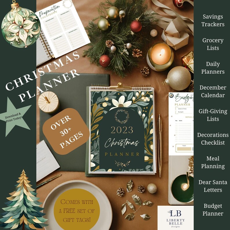 Printable Christmas Planner Planner Printable Budget - Etsy