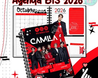 BTS 2026 A4壁掛けカレンダー - Etsy 日本