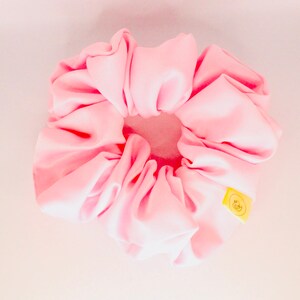 Baby pink silky satin hair scrunchie, perfect gift, letterbox gift, gift idea, hair accessory, Hair tie, soft satin, hair bobble, accessory