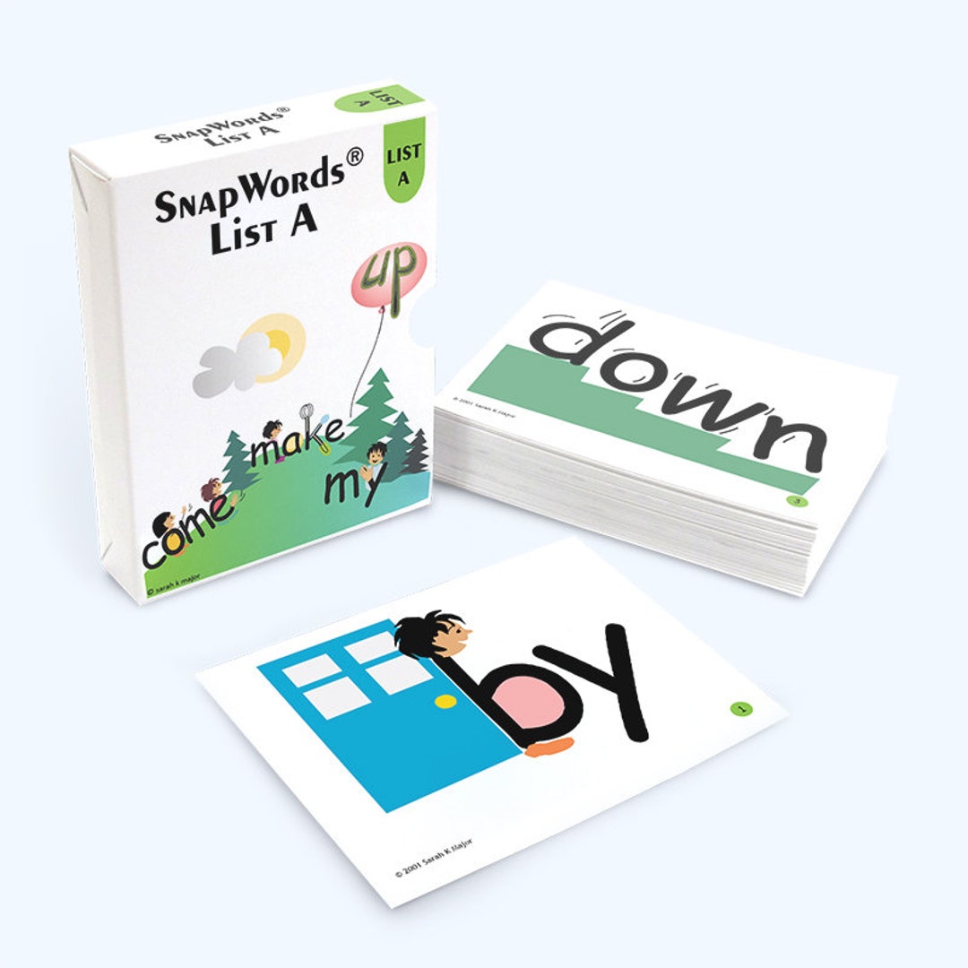 Snapwords® List A Teaching Cards - Etsy