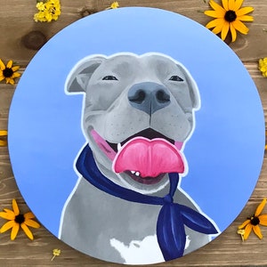 8&quot; Round Custom Pet Portrait