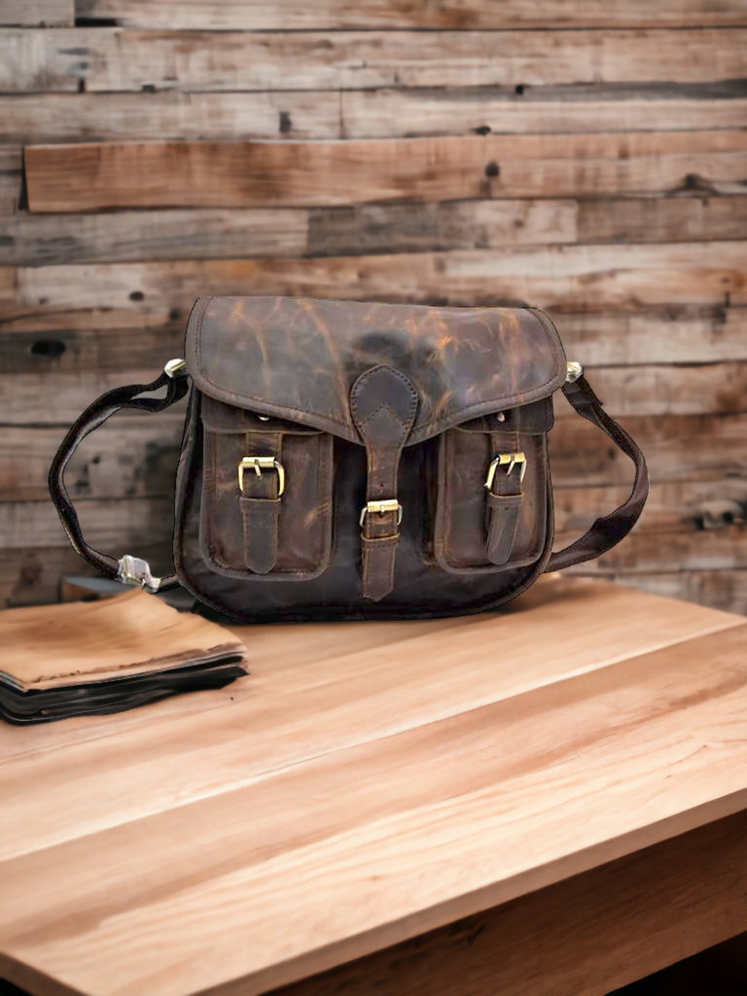 Handmade Leather Sling Bag for Women Shoulder Bag Crossbody Etsy