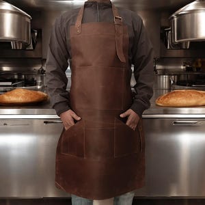 Leather Apron Men | Woodworking and BBQ | Perfect Chef Gift | Durable Blacksmith Apron | Stylish & Functional Cooking Gear