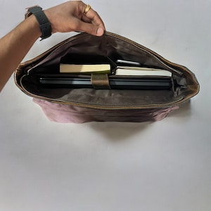 Personalized Handmade Leather Messenger Bag for Laptop Briefcase leather Satchel Distressed Bag Valentine Gift men women leather bag zdjęcie 6