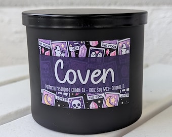 Vela de cera de soja Coven - Aroma a lavanda y salvia