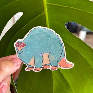 Beebo sticker, Rick and Morty inspired sticker, beebo inspired sticker, holographic sticker
