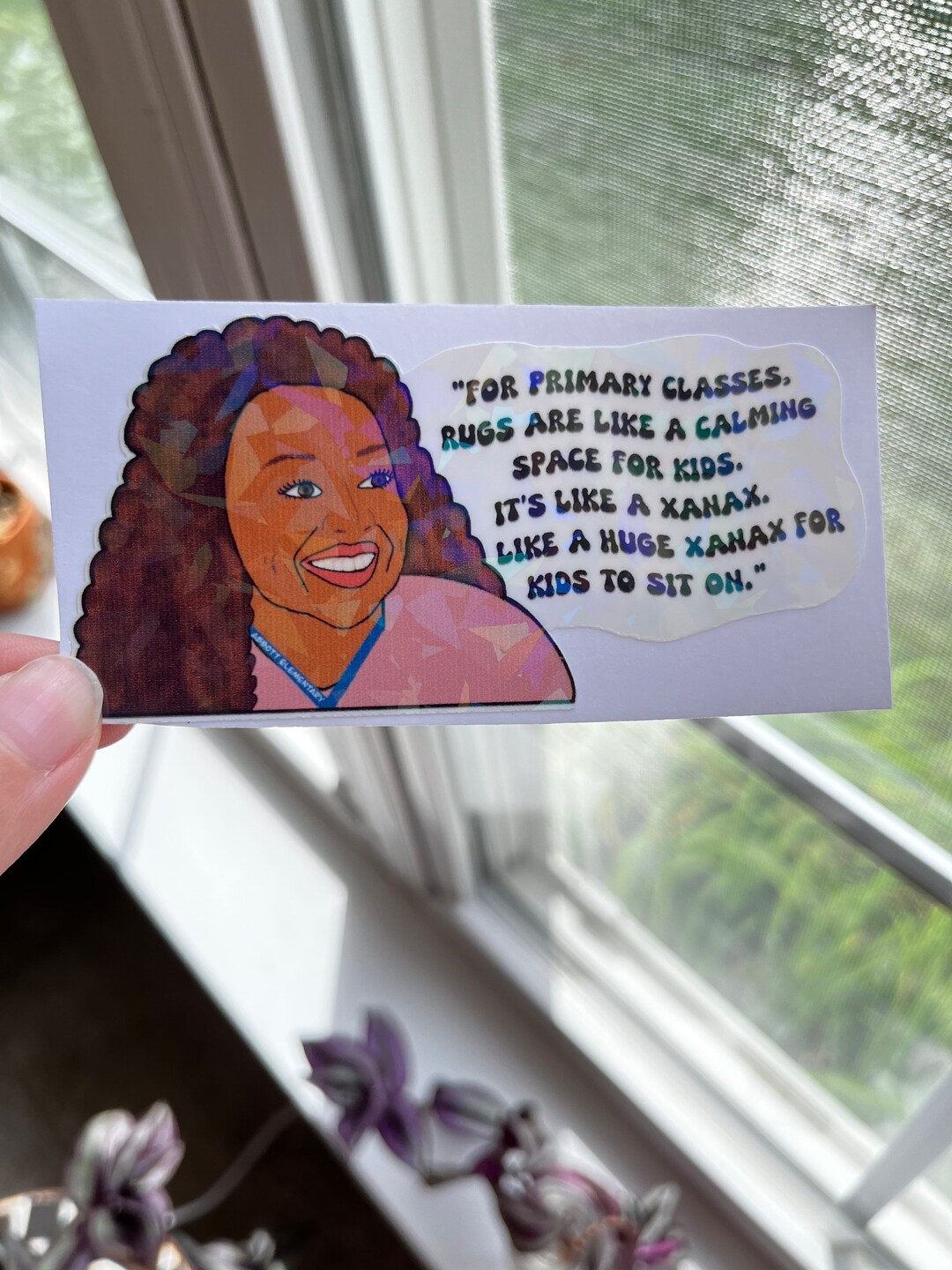 Abbott Elementary Sticker Janine Teagues Sticker Teacher Etsy