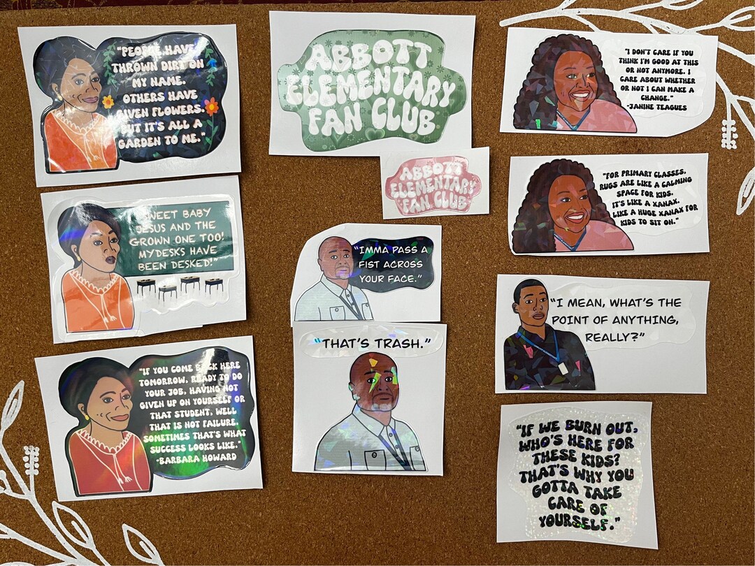 Abbott Elementary Sticker Pack, Barbara Howard Sticker, Teacher Sticker
