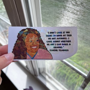 Abbott elementary inspired sticker, Janine Teagues inspired sticker, teacher sticker, teacher motivation sticker, teacher motivation