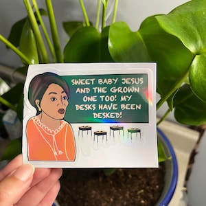 Abbott elementary inspired sticker, Barbara Howard inspired sticker, teacher sticker, teacher motivation sticker, funny teacher quote