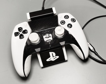 Controller holder with magnetic charging cable | Gaming controller stand | 3D printed | Accessories for PS5 | DualSense and DualSense Edge