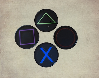 Beer & drink coasters for gamers – individual gaming coaster set (4 pieces)