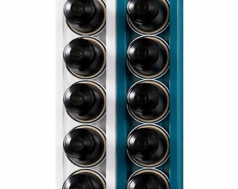 Nespresso Capsule Holder Wall Mounted, Set of 2 – Capsule Holder for Adhesive or Screw Mounting | Space Saving