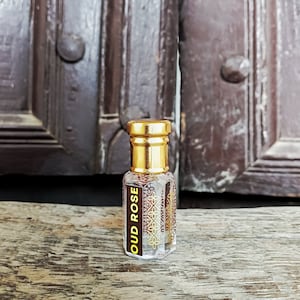 Attar natural de rosa de oud, floral, amaderado, de primera calidad y puro, sin alcohol, de larga duración, regalo perfecto para seres queridos, vegano de Ottochem Perfumes