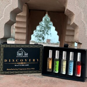 Ottochem Perfume Discovery Set, 5 Unique Luxury Scents, High Quality Fragrances, Vegan, Cruelty Free, Perfect Christmas Gift For Loved Ones